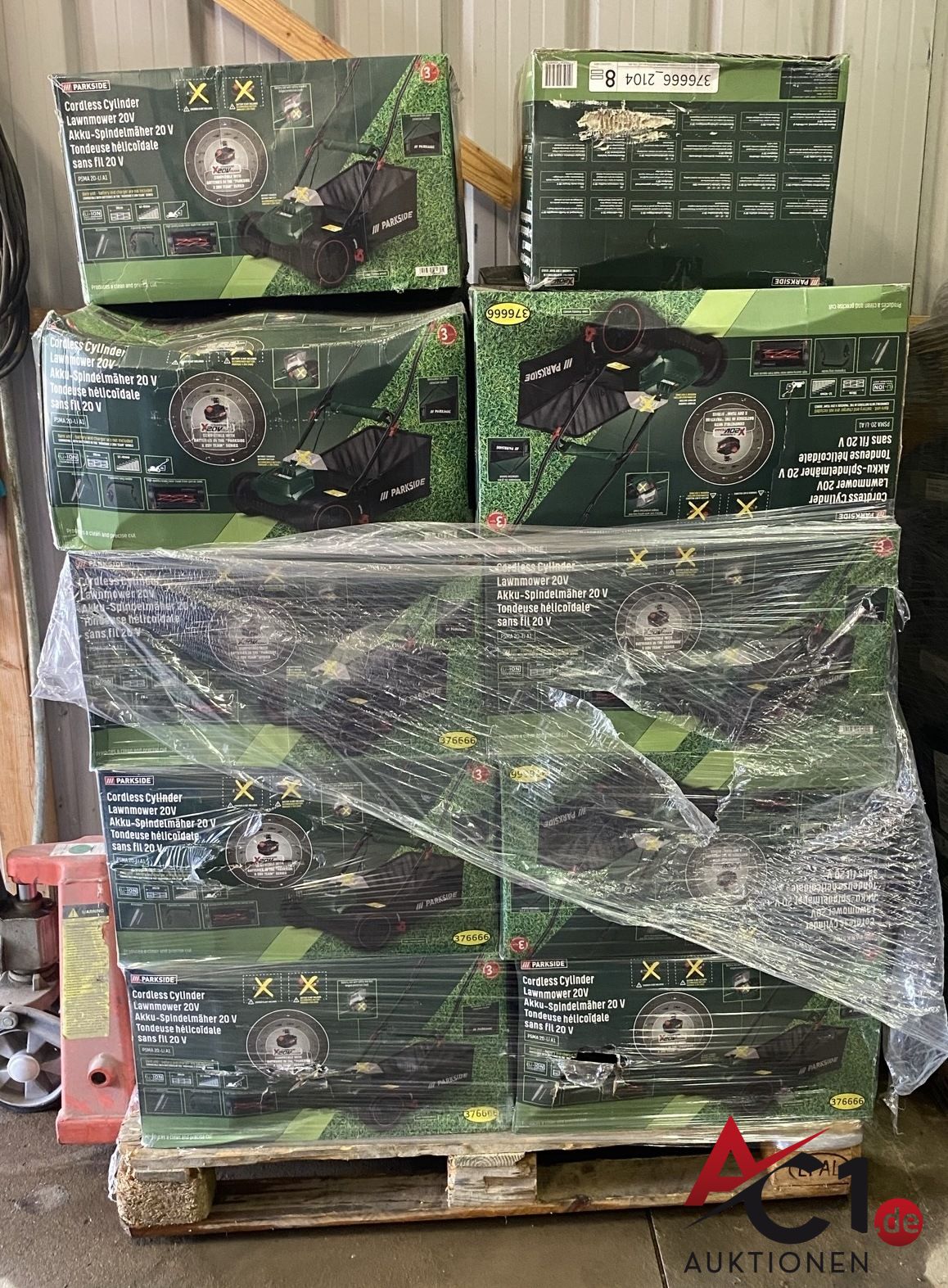 eine Palette PARKSIDE Akku-Spindelmäher X 20V Neu/ OVP